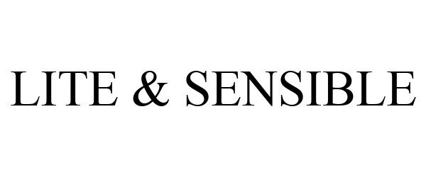 Trademark Logo LITE & SENSIBLE