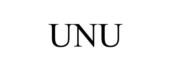 Trademark Logo UNU