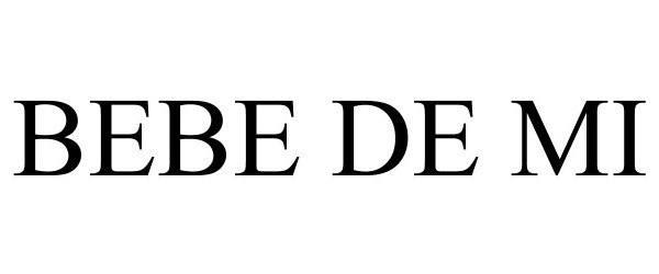 Trademark Logo BEBE DE MI