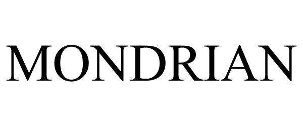 Trademark Logo MONDRIAN