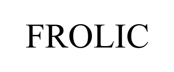 Trademark Logo FROLIC