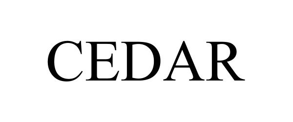 Trademark Logo CEDAR