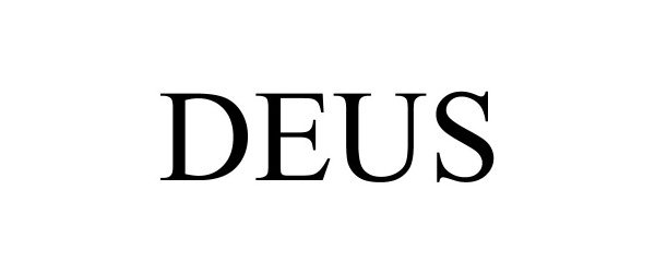 Trademark Logo DEUS