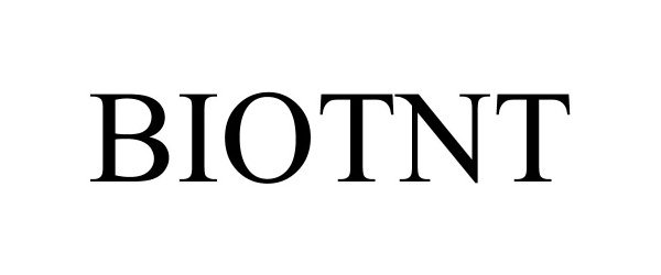 Trademark Logo BIOTNT