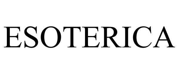 Trademark Logo ESOTERICA