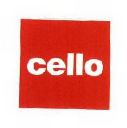 Trademark Logo CELLO