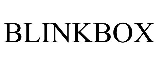 Trademark Logo BLINKBOX