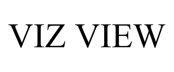 Trademark Logo VIZ VIEW