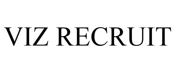 Trademark Logo VIZ RECRUIT
