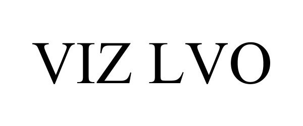 Trademark Logo VIZ LVO