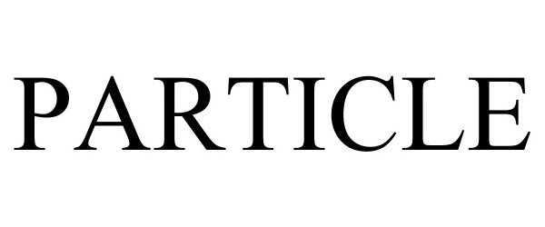 Trademark Logo PARTICLE