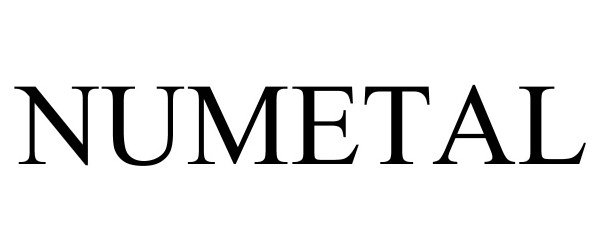 Trademark Logo NUMETAL