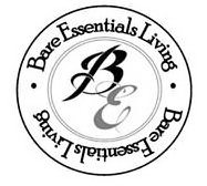 Trademark Logo BE · BARE ESSENTIALS LIVING · BARE ESSENTIALS LIVING