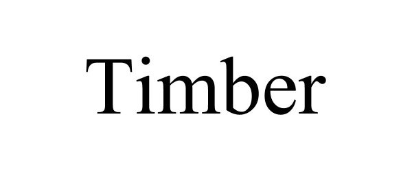 Trademark Logo TIMBER
