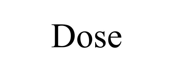 Trademark Logo DOSE