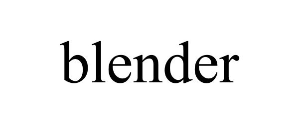 Trademark Logo BLENDER