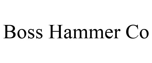 BOSS Hammer Co. – Boss Hammer Co.