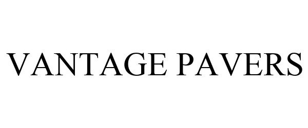 Trademark Logo VANTAGE PAVERS