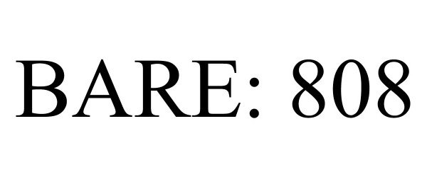 Trademark Logo BARE: 808