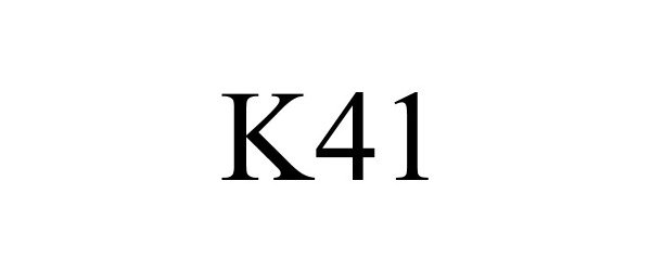 Trademark Logo K41