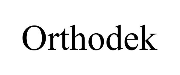 Trademark Logo ORTHODEK