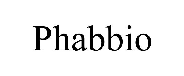 Trademark Logo PHABBIO