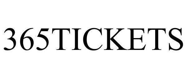 Trademark Logo 365TICKETS