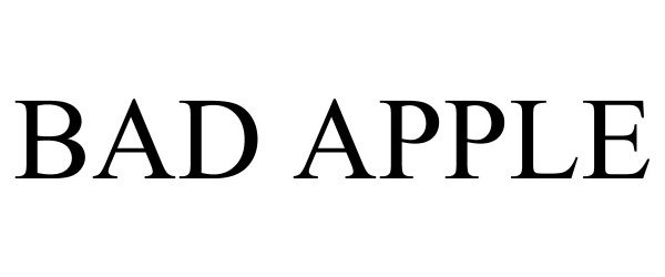 Trademark Logo BAD APPLE