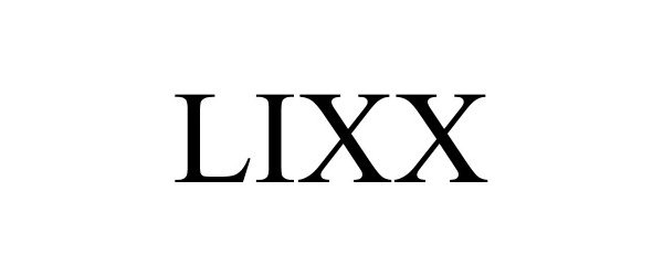 Trademark Logo LIXX