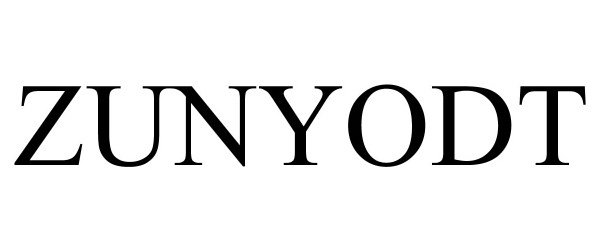 Trademark Logo ZUNYODT