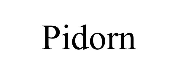 Trademark Logo PIDORN