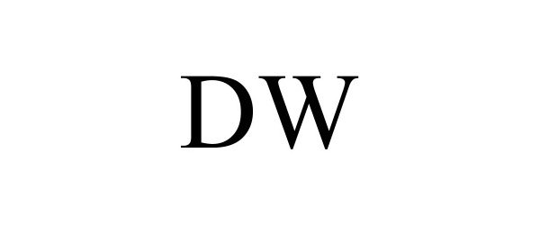 Trademark Logo DW