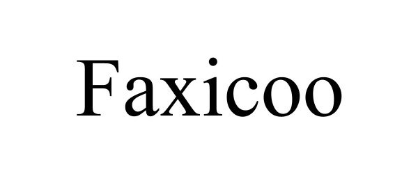 Trademark Logo FAXICOO
