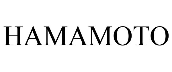 Trademark Logo HAMAMOTO