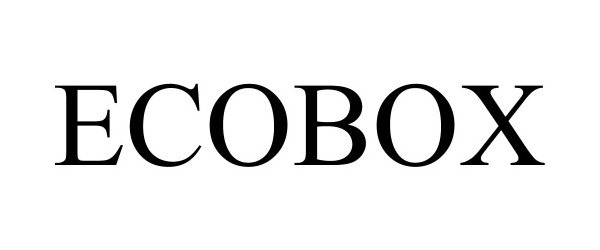 Trademark Logo ECOBOX