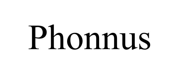 Trademark Logo PHONNUS