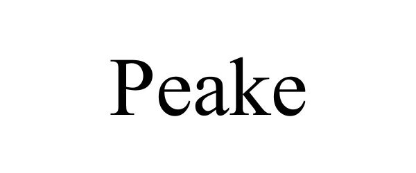 Trademark Logo PEAKE