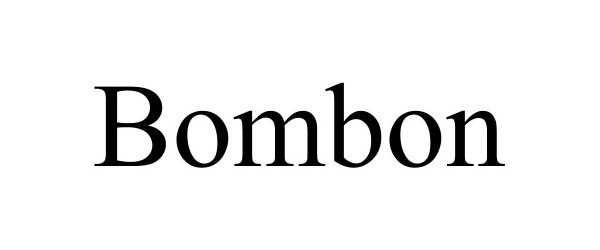 Trademark Logo BOMBON