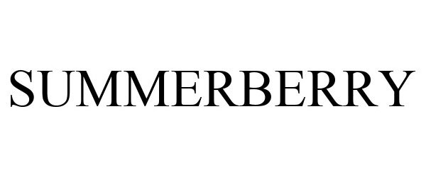 Trademark Logo SUMMERBERRY