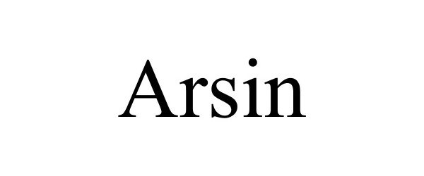 Trademark Logo ARSIN