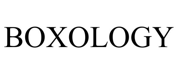 Trademark Logo BOXOLOGY