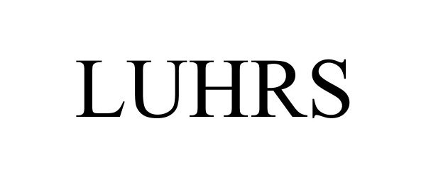 Trademark Logo LUHRS
