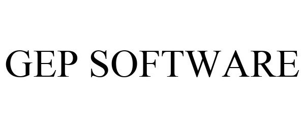 Trademark Logo GEP SOFTWARE