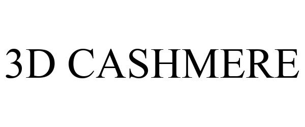 Trademark Logo 3D CASHMERE