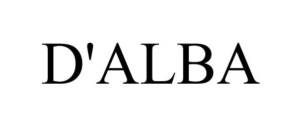 Trademark Logo D'ALBA