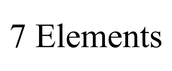 Trademark Logo 7 ELEMENTS