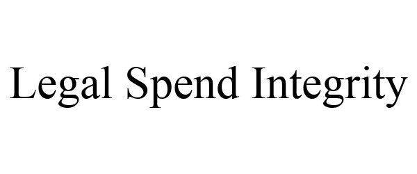  LEGAL SPEND INTEGRITY
