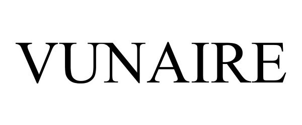 Trademark Logo VUNAIRE