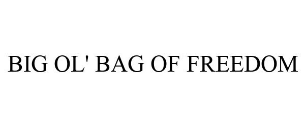 Trademark Logo BIG OL' BAG OF FREEDOM
