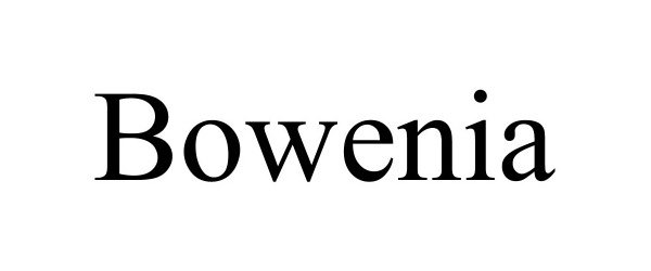 Trademark Logo BOWENIA
